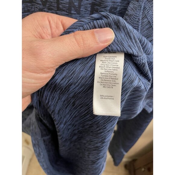 Vineyard Vines Men’s S Performance Long Sleeve Hooded Crew Neck Shirt Blue - Picture 6 of 10